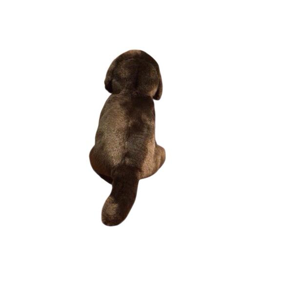 Demdaco Nat & Jules Chocolate Sitting Labrador Puppy Dog Plush Stuffed Animal - Picture 2 of 8